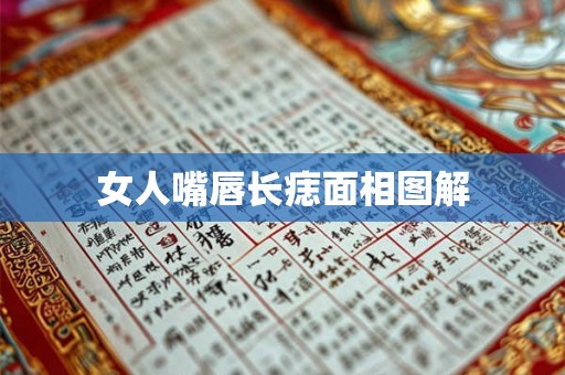 女人嘴唇长痣面相图解