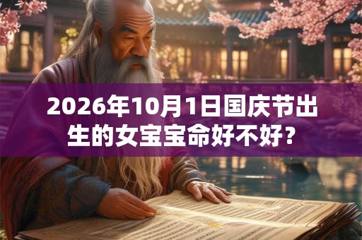 2026年10月1日国庆节出生的女宝宝命好不好？