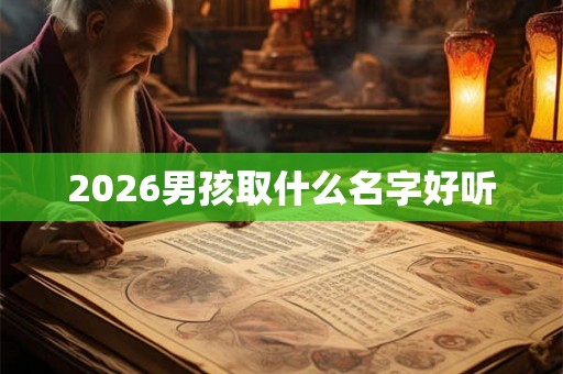 2026男孩取什么名字好听