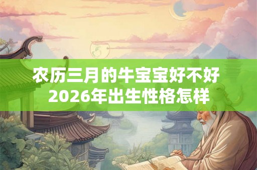 农历三月的牛宝宝好不好 2026年出生性格怎样