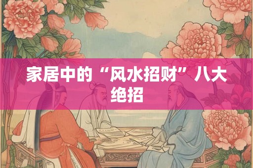 家居中的“风水招财”八大绝招