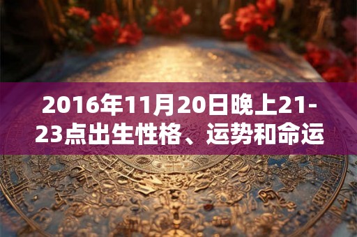 2016年11月20日晚上21-23点出生性格、运势和命运 2016年11月20日晚上21-23点出生性格、运势和命运