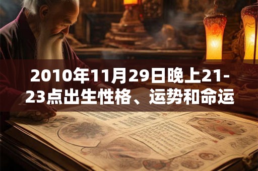 2010年11月29日晚上21-23点出生性格、运势和命运