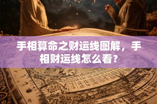 手相算命之财运线图解，手相财运线怎么看？