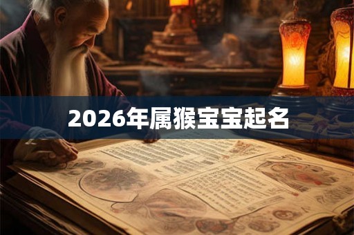 2026年属猴宝宝起名