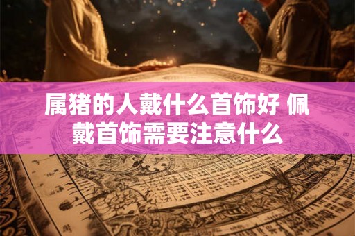 属猪的人戴什么首饰好 佩戴首饰需要注意什么