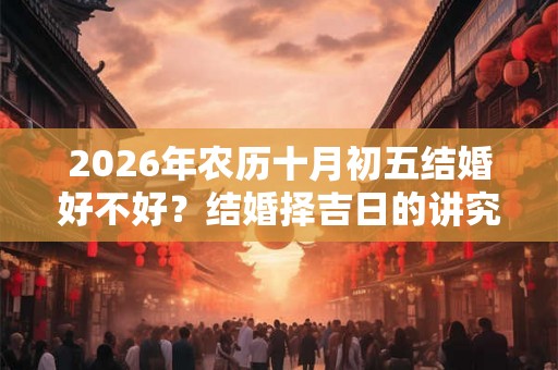 2026年农历十月初五结婚好不好？结婚择吉日的讲究？