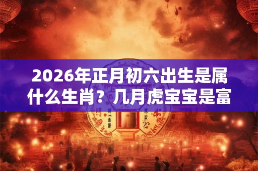 2026年正月初六出生是属什么生肖?几月虎宝宝是富贵命? 2026年正月初六出生是属什么生肖?几月虎宝宝是富贵命?
