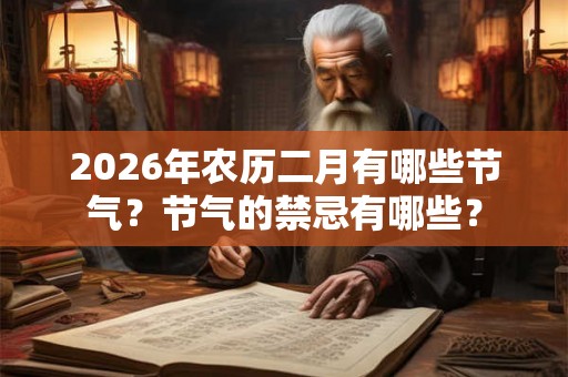 2026年农历二月有哪些节气？节气的禁忌有哪些？