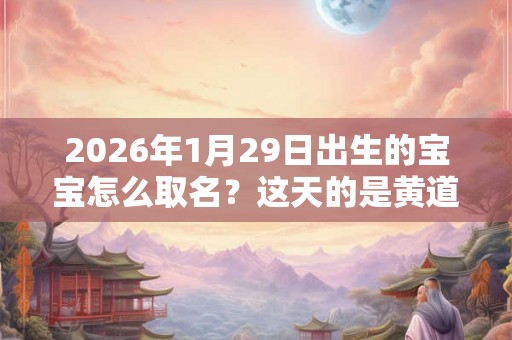 2026年1月29日出生的宝宝怎么取名?这天的是黄道吉日吗? 2026年1月29日出生的宝宝怎么取名?这天的是黄道吉日吗?