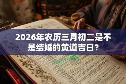 2026年农历三月初二是不是结婚的黄道吉日？