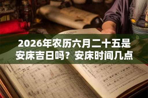 2026年农历六月二十五是安床吉日吗？安床时间几点合适？