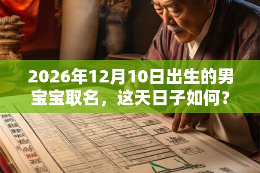 2026年12月10日出生的男宝宝取名，这天日子如何？