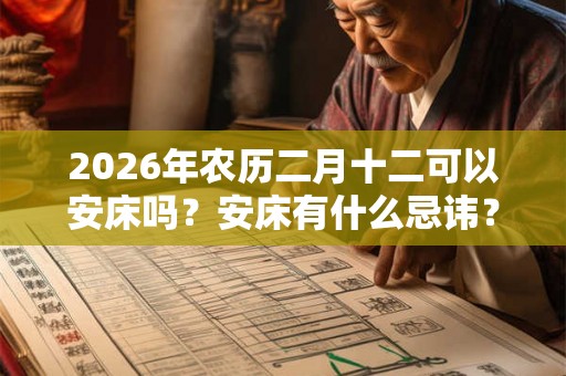 2026年农历二月十二可以安床吗？安床有什么忌讳？