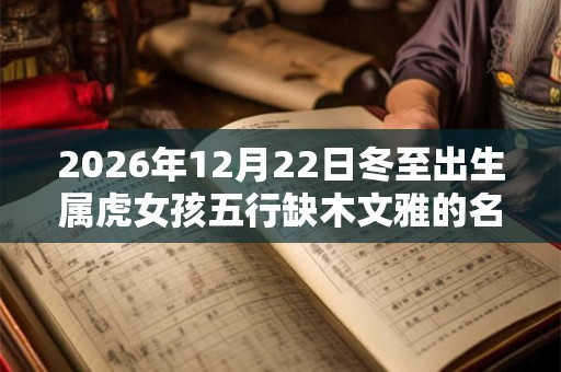2026年12月22日冬至出生属虎女孩五行缺木文雅的名字
