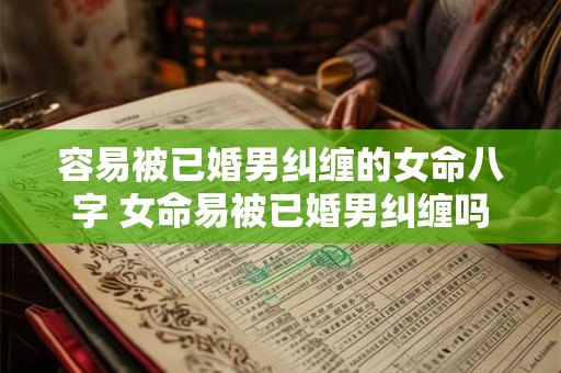 容易被已婚男纠缠的女命八字 女命易被已婚男纠缠吗 容易被已婚男纠缠的女命八字 女命易被已婚男纠缠吗