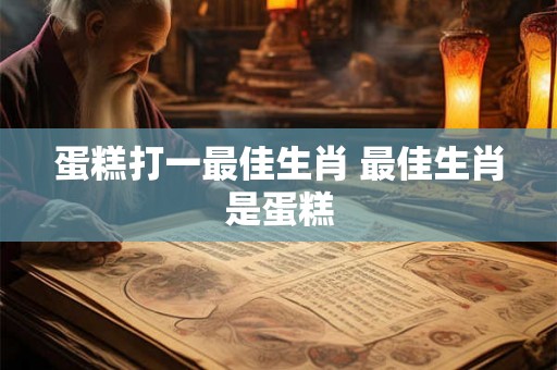蛋糕打一最佳生肖 最佳生肖是蛋糕