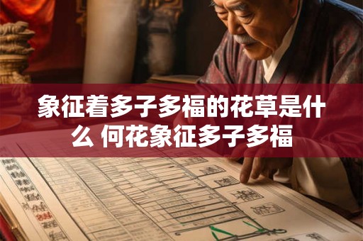 象征着多子多福的花草是什么 何花象征多子多福