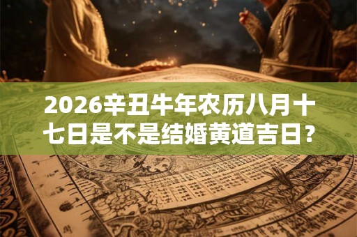 2026辛丑牛年农历八月十七日是不是结婚黄道吉日？