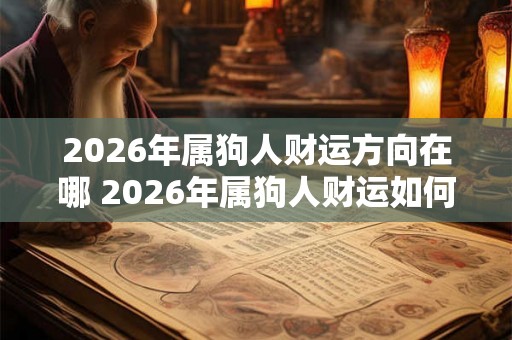 2026年属狗人财运方向在哪 2026年属狗人财运如何