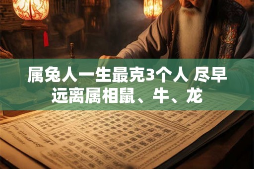 属兔人一生最克3个人 尽早远离属相鼠、牛、龙