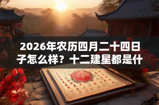2026年农历四月二十四日子怎么样？十二建星都是什么意思？