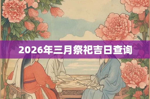2026年三月祭祀吉日查询
