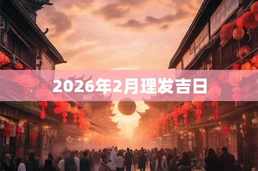 2026年2月理发吉日