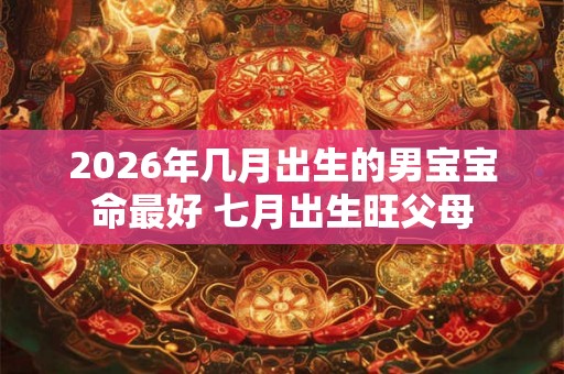 2026年几月出生的男宝宝命最好 七月出生旺父母 2026年几月出生的男宝宝命最好 七月出生旺父母