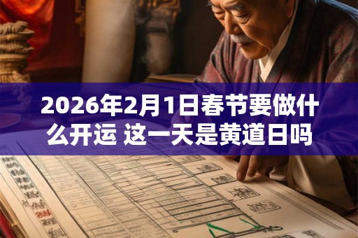 2026年2月1日春节要做什么开运 这一天是黄道日吗