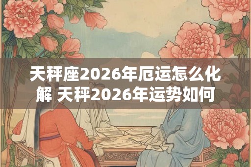 天秤座2026年厄运怎么化解 天秤2026年运势如何