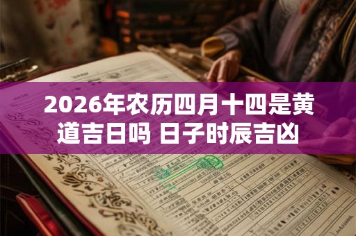 2026年农历四月十四是黄道吉日吗 日子时辰吉凶