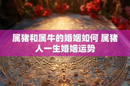 属猪和属牛的婚姻如何 属猪人一生婚姻运势