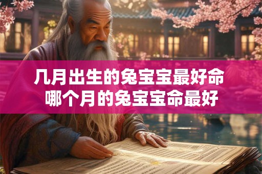 几月出生的兔宝宝最好命 哪个月的兔宝宝命最好