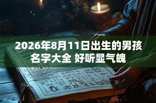 2026年8月11日出生的男孩名字大全 好听显气魄