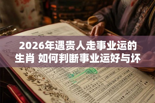 2026年遇贵人走事业运的生肖 如何判断事业运好与坏
