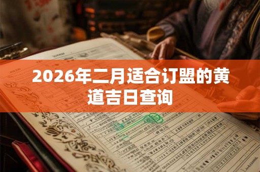 2026年二月适合订盟的黄道吉日查询 2026年二月适合订盟的黄道吉日查询