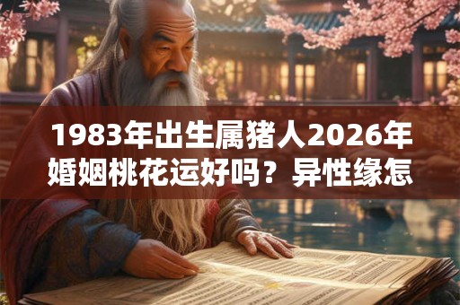 1983年出生属猪人2026年婚姻桃花运好吗?异性缘怎么样? 1983年出生属猪人2026年婚姻桃花运好吗?异性缘怎么样?