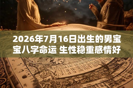 2026年7月16日出生的男宝宝八字命运 生性稳重感情好