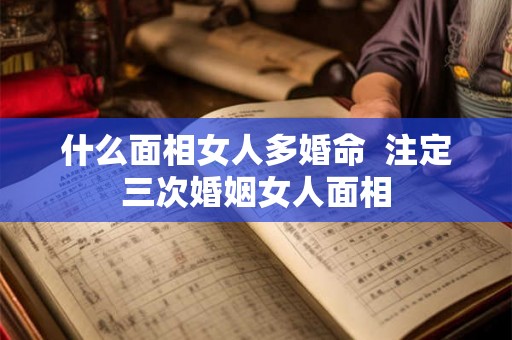 什么面相女人多婚命  注定三次婚姻女人面相