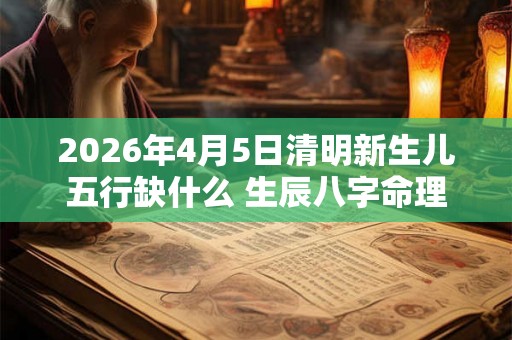 2026年4月5日清明新生儿五行缺什么 生辰八字命理分析 2026年4月5日清明新生儿五行缺什么 生辰八字命理分析