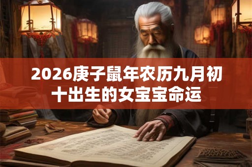 2026庚子鼠年农历九月初十出生的女宝宝命运