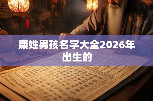 康姓男孩名字大全2026年出生的 康姓男孩名字大全2026年出生的