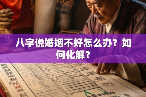 八字说婚姻不好怎么办？如何化解？