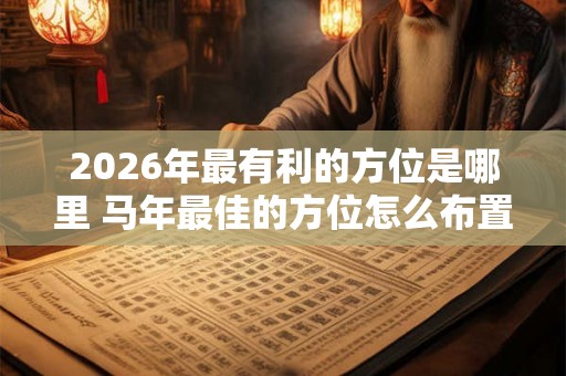 2026年最有利的方位是哪里 马年最佳的方位怎么布置
