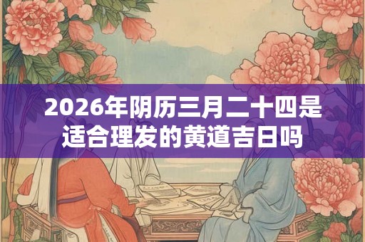 2026年阴历三月二十四是适合理发的黄道吉日吗 2026年阴历三月二十四是适合理发的黄道吉日吗