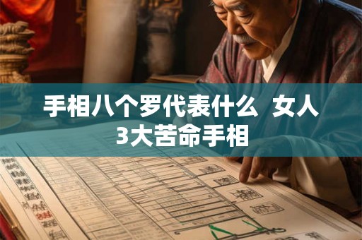 手相八个罗代表什么  女人3大苦命手相