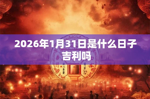 2026年1月31日是什么日子 吉利吗