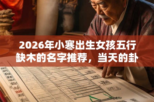 2026年小寒出生女孩五行缺木的名字推荐，当天的卦象好吗？