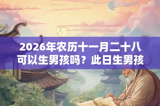 2026年农历十一月二十八可以生男孩吗？此日生男孩命运？